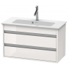 Duravit Ketho Umývadlová skrinka 48x80x39 cm, 2 zásuvky, lesklá biela KT645302222