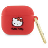 Silikónové puzdro Hello Kitty 3D Kitty Head pre AirPods 3 - fuchsiové (Silikónové puzdro Hello Kitty 3D Kitty Head pre AirPods 3 - fuchsiové)