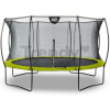 Trampolína s ochrannou sieťou Silhouette trampoline Exit Toys okrúhla priemer 366 cm zelená