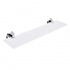 Nimco Unix Polička, dĺžka 50 cm, matné sklo/chróm UN 13091B-50-26