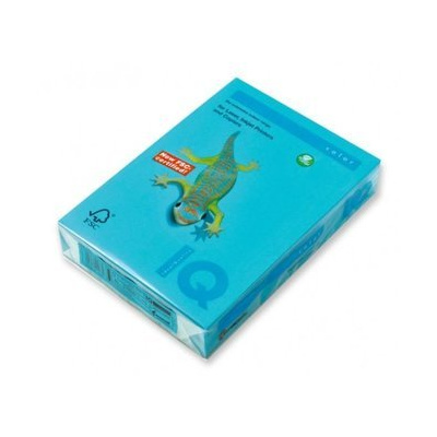 Farebný papier IQ color azúrovo modrý AB48 A4 80g