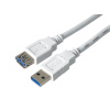 PremiumCord Prodlužovací kabel USB 3.0 Super-speed 5Gbps A-A, MF, 9pin, 3m bílá ku3paa3w