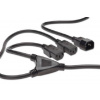 Digitus Napájecí kabel Rozbočovací, C14 - C13 2x, M / F, 1,7m, H05VV-F3G 1.0qmm / 0.75qmm, bl AK-440400-017-S