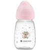 KikkaBoo Fľaša Savanna 260 ml Pink