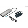 i-Tec USB-C Metal Nano 2x HDMI dokovacia stanica, PD 100 W + Charger 112 W C31NANOHDM2D112W