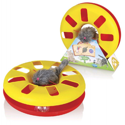 Hračka mačka Speedy ball s myškou na gume