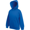 Fruit of the Loom Mikina Classic Kids Hooded Sweat s kapucí, dětská COT162043450a4-royal blue Modrá královská 116