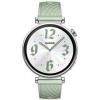 Inteligentné hodinky Huawei Watch GT 4 41 mm - Silver + Green Fluoroelastomer Strap (55020CES)