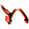 ACERBIS 0025245.209 chrániče rámu X-GRIP KTM EXC / EXC-F / XC-W '24-'25, SX / SX-F / XC / XC-F '23-'25, farba čierna/oranžová