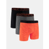 Under Armour Pánske boxerky M UA Perf Tech Nov 6in (3ks) Červená XS