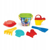 Wader Súprava na piesok 7ks plast SpongeBob 3 farby 19x27x19cm 12m+
