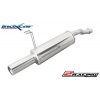 Zadní sportovní výfuk z nerezové oceli s koncovkou o průměru 80 Inoxcar racing FIPN.15.80