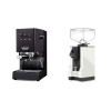 Gaggia New Classic EVO, black + Eureka Mignon Specialita, BL white