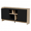 Cama Meble Dizajnová komoda PORTO 150 2D, dub cremona/čierna