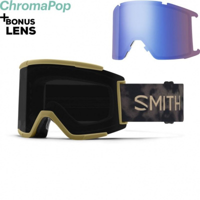 Snowboardové okuliare Smith Squad XL sandstorm mind expanders | cp sun black+cp storm blue sensor mirror 24 - Odosielame do 24 hodín
