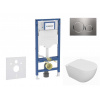 GEBERIT - Duofix Set předstěnové instalace, klozetu Oudee a sedátka softclose, tlačítko Sigma20, nerez SANI11CA6100B