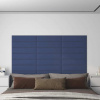 vidaXL Nástenné panely 12 ks modré 60x15 cm látkové 1,08 m² - Modrá - 113565-192323