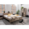 Bighome - IRON Posteľ Mango 180x200 bielená, lakovaná