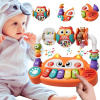 WOOPIE BABY Interaktívny vzdelávací klavír Sensory Fox LED Rattle