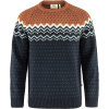 Fjällräven Övik Knit Sweater M Dark Navy-Terracotta Brown - M