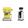 Ascaso Dream PID, Sun Yellow + Eureka Mignon Zero, BL white