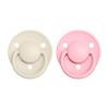 BIBS De Lux dudlíky z přírodního kaučuku 2ks - 6-18m ivory/baby pink (190214)