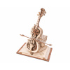 RoboTime 3D drevené mechanické puzzle Čarovné violončelo (elektrický pohon) RoboTime