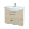 Dreja Umývadlová skrinka TAKE IT SZZ2 85 - N01 Biela lesk / Úchytka T03 / D04 Dub