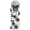 Nálepky na stenu Halloween Lebka vrany ruže 25x70cm
