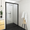 ROTH EXCLUSIVE LINE ECD2P 150cm pravé sprchové dvere do niky / sprchový kút, sklo číre - 05 čierny elox