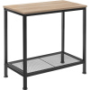 tectake 404274 odkladací stolík filton 60x30,5x60,5cm - industrial svetlé drevo, dub sonoma