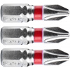 Hrot krížový phillips, sada 3 ks, PH 2x25 mm, S2 FORTUM