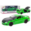mamido Kovové športové auto s trecím pohonom, otváracie časti, mierka 1:24 zelené