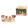 Epoch Toys Sylvanian Families: Rodina veveričiek z vlašského orecha 7 cm