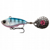 Rotačný chvostík Savage Gear Fat Tail Spin 8 cm 24 g 71772 Modrá Strieborná Ružová