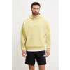 Mikina adidas Future Icons pánska, žltá farba, s kapucňou, s potlačou, JD4854 L
