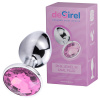 Desirel Pink Jewel M - análny kolík (strieborná-ružová)