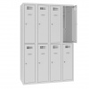 Školský šatník s ôsmymi krátkymi dverami Sms 342 color_body: RAL 7035, svetlošedá, color_door: RAL 7035, svetlošedá