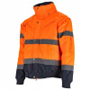 Bunda zateplená, výstražná BOMBER, 3 v1, 3XL, oranžová, STALCO