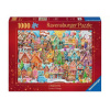 Puzzle 1000 ks - Vianočná dedinka s cukrovím