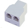 OEM Dvojitý konektor RJ12, 1x6p6c/2x6p6c - telefón