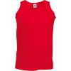 FRUIT OF THE LOOM ATHLETIC VEST / Pánske tielko - červená M