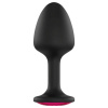 Dorcel Geisha Plug Ruby XL análny kolík s ružovým kameňom čierny