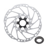 SHIMANO Kotúč brzdový Deore - RT64 STRIEBORNÁ 160 mm