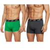 Pánske boxerky Puma 2-Pack Green Grey Comfortable Cotton M