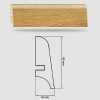 Soklová Lišta Swiss Krono AURUM Infinity P85 - Aqua Zero - MDF fólia - Dub Space (4594) - 85x16x2500 mm