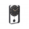 Designové kyvadlové nástěnné hodiny 5796BK Karlsson 33cm