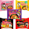 5x CHUTÍ cestovín Ramen Hot Kurča 2x Spicy Carbonara Habanero SAMYANG