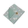 EKO Deka bavlnená s podšívkou VELVET Dogs Mint 100x80 cm 40x33x5 tyrkysová