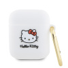 Silikonové puzdro Hello Kitty 3D Kitty Head pre AirPods 1/2 - biele (Silikonové puzdro Hello Kitty 3D Kitty Head pre AirPods 1/2 - biele)